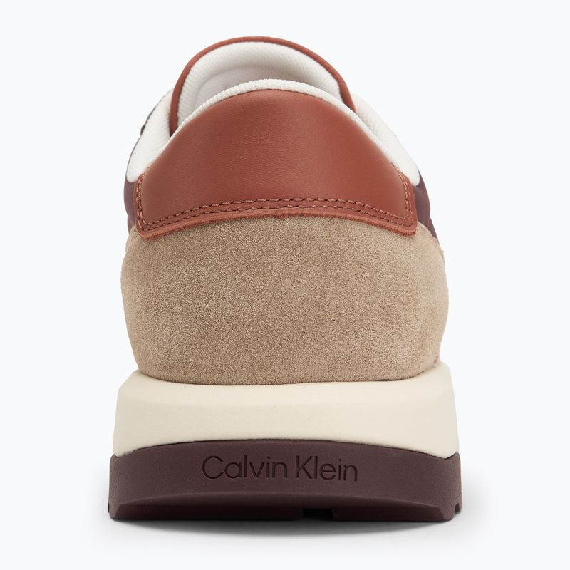 Calvin Klein férfi cipő HM0HM01714 Alacsony Top Lace Up Repreve Mix Silver Mink/Vineyard Wine 6