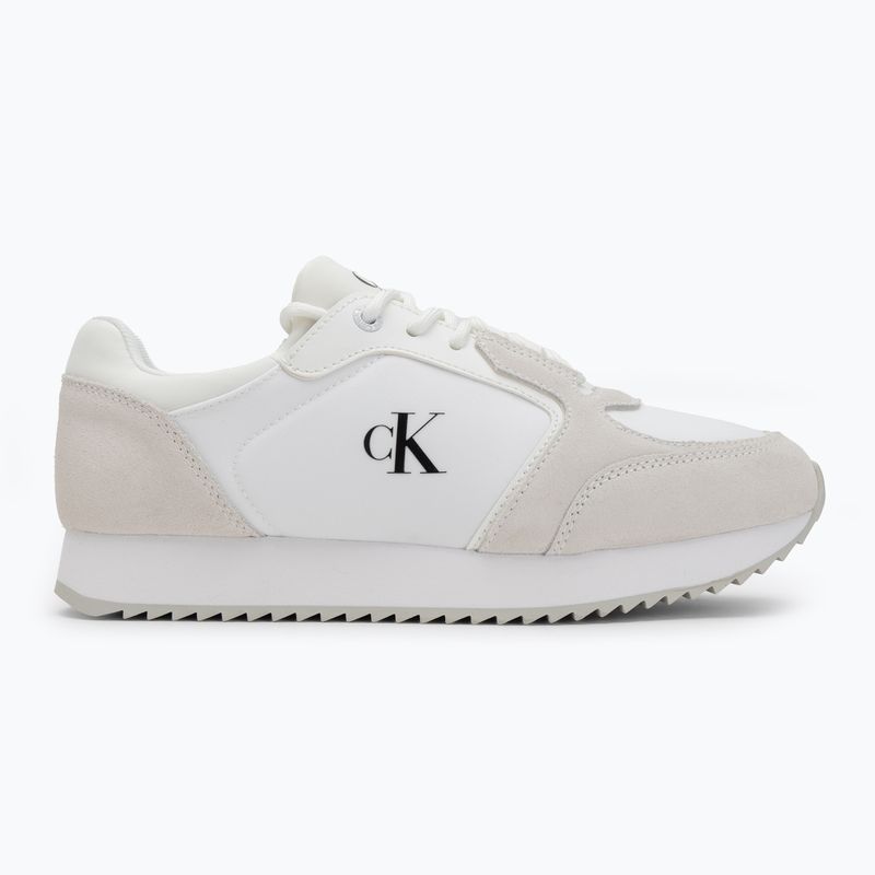 Calvin Klein Női cipő YW0YW01644 Runner Laceup Sock Mg Nylon Mix Bright White/Black Nylon Mix Fényes Fehér/Fekete 2
