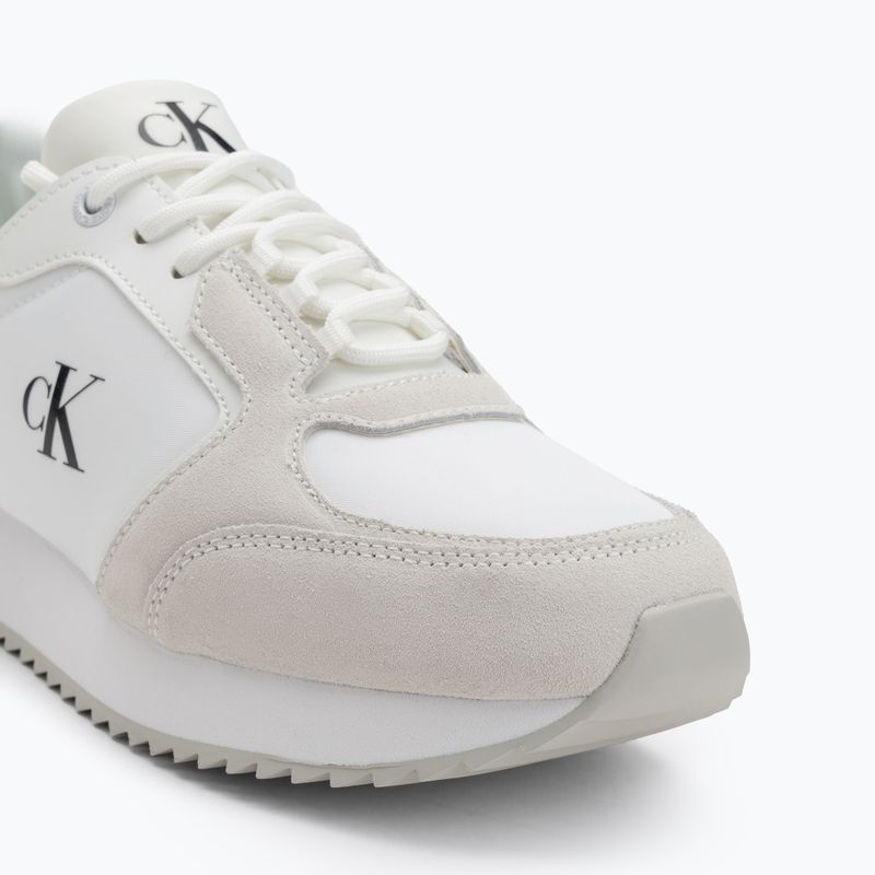 Calvin Klein Női cipő YW0YW01644 Runner Laceup Sock Mg Nylon Mix Bright White/Black Nylon Mix Fényes Fehér/Fekete 7