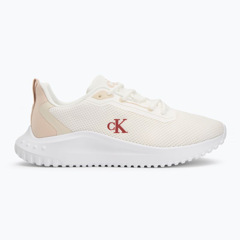 Calvin Klein női cipő YW0YW01851 Eva Runner L-Up Mix Mesh Logo Ck fényes fehér/fekete 2