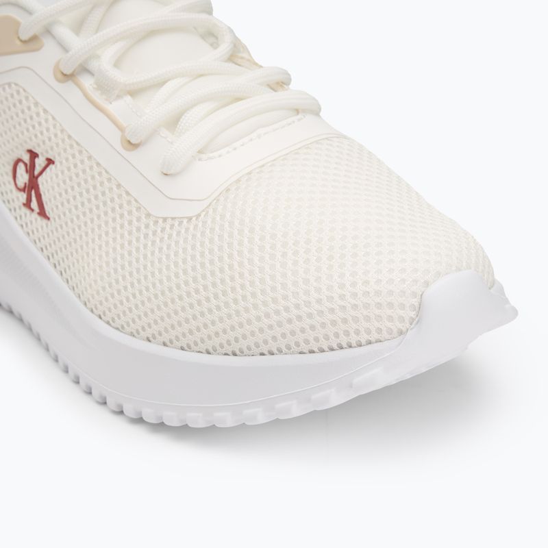Calvin Klein női cipő YW0YW01851 Eva Runner L-Up Mix Mesh Logo Ck fényes fehér/fekete 7