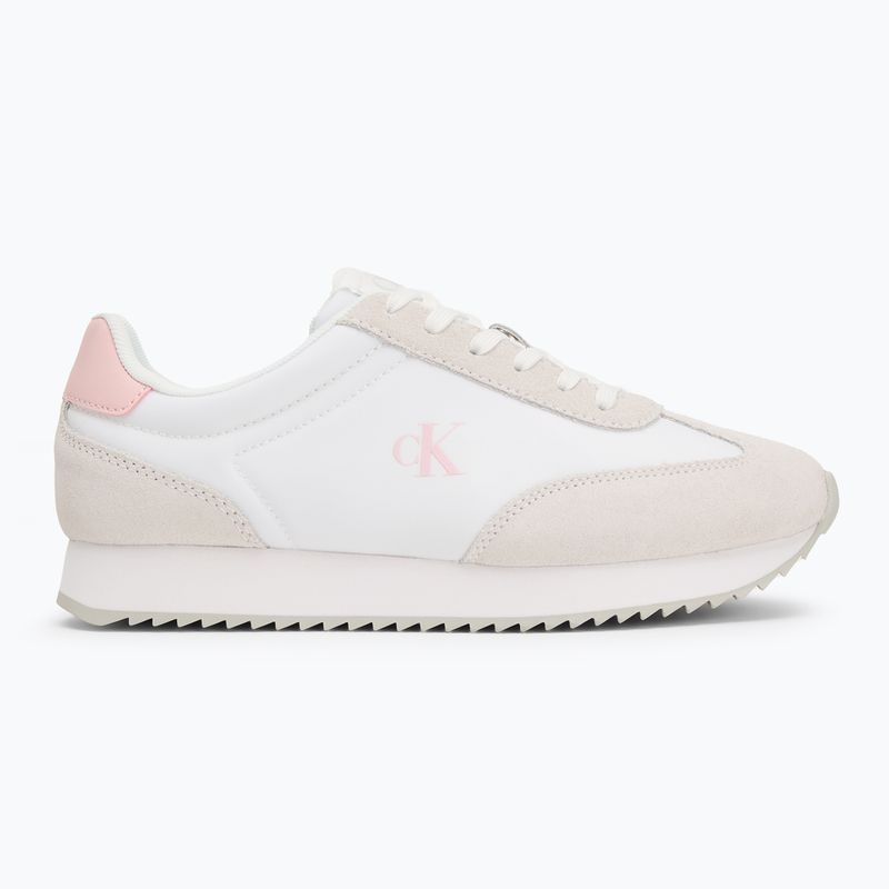 Calvin Klein Női cipő YW0YW01828 Caleup Mg Nylon Mix Világos fehér/édes rózsaszín 2