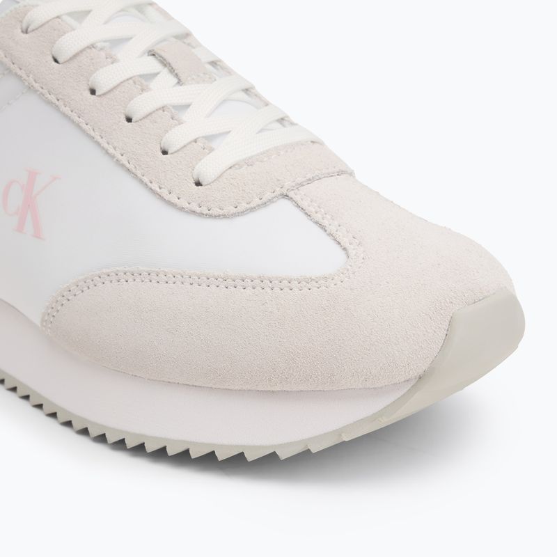 Calvin Klein Női cipő YW0YW01828 Caleup Mg Nylon Mix Világos fehér/édes rózsaszín 7
