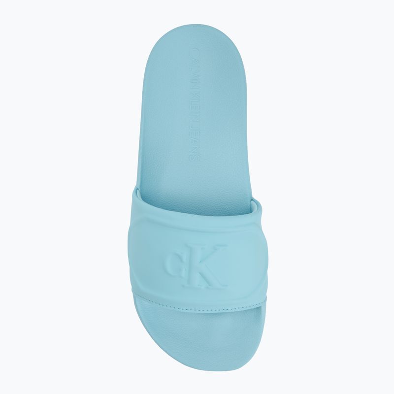 Calvin Klein női flip-flop YW0YW01879 Pu Hf Mg kék danube 5