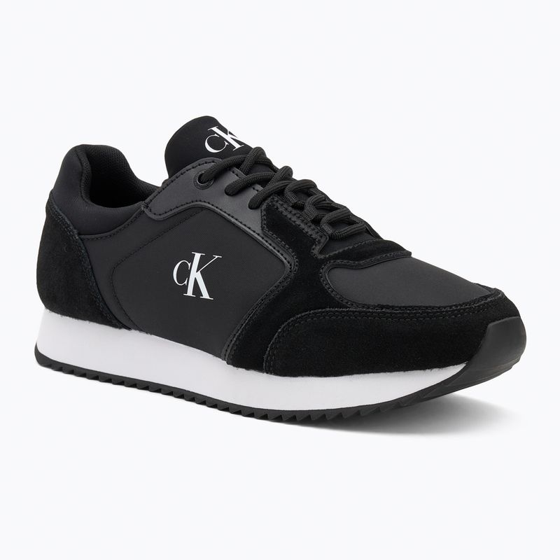 Női cipők Calvin Klein YW0YW01644 Runner Laceup Sock Mg Nylon Mix fekete
