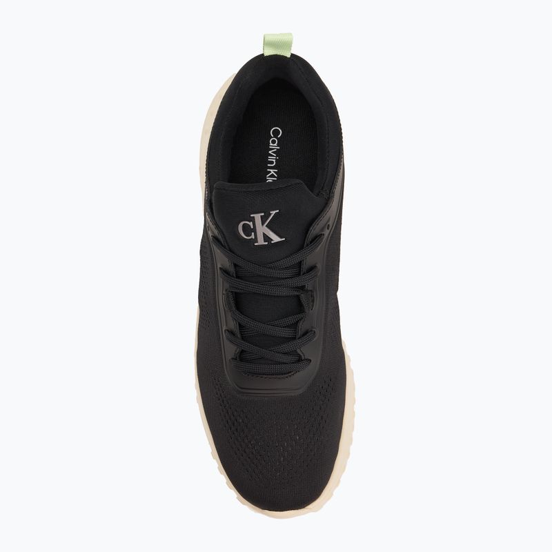 Calvin Klein női cipő YW0YW01855 Eva Runner Sock Mg Tech Mix fekete/pisztácia/fehér jade 5