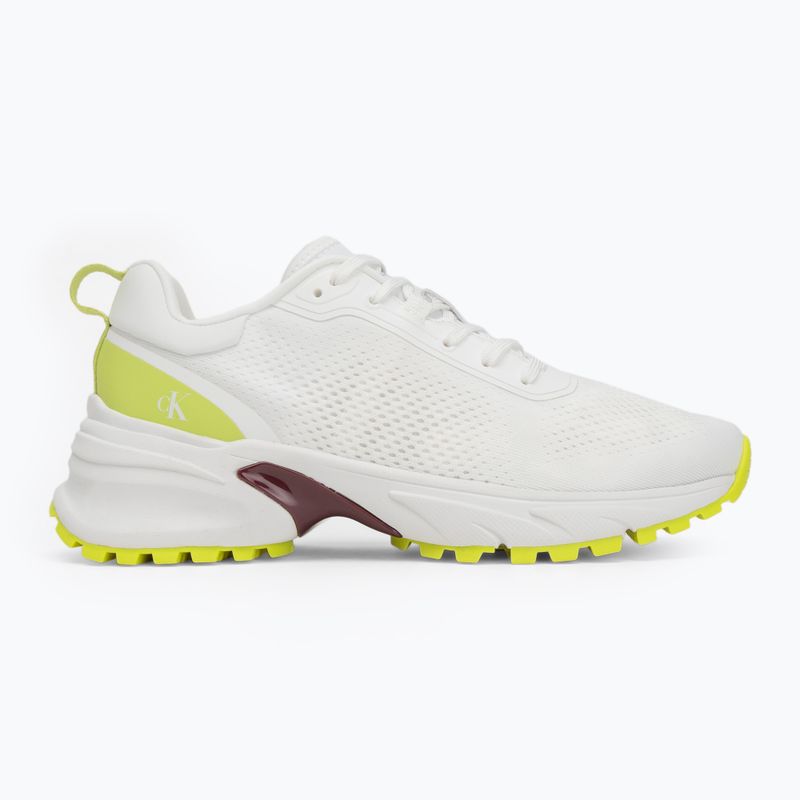 Calvin Klein női cipő YW0YW01856 Hike Runner Mg Tech Knit világos fehér vad lime/andora 2