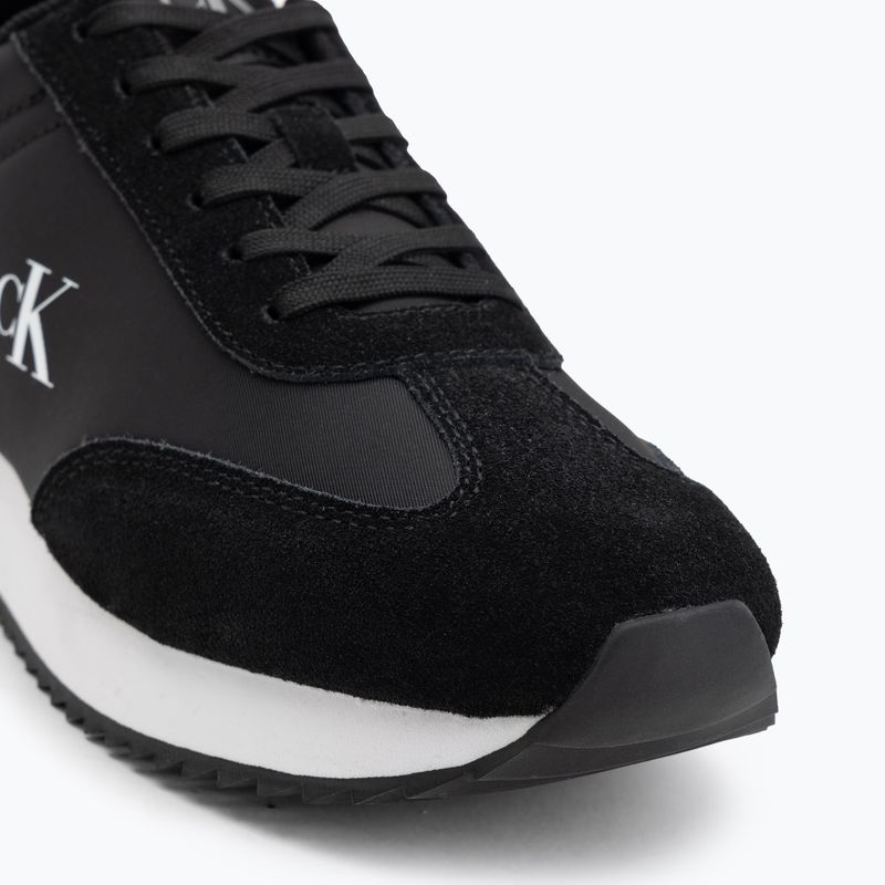 Calvin Klein női cipő YW0YW01828 Caleup Mg Nylon Mix Fekete/Fényes Fehér 7