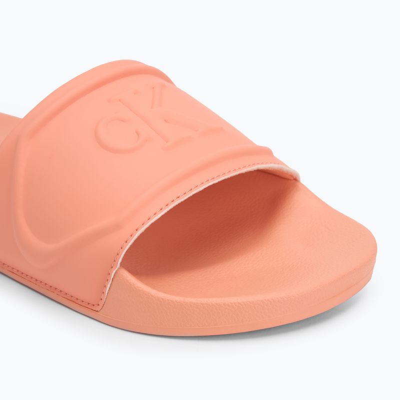 Calvin Klein női flip-flop YW0YW01879 Pu Hf Mg púder narancssárga 7