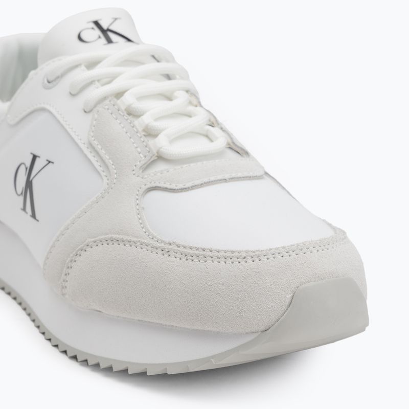 Calvin Klein férfi cipő YM0YM01326 Retro Runner Sock Lace Up Ny-Su Bright White/Fekete 7