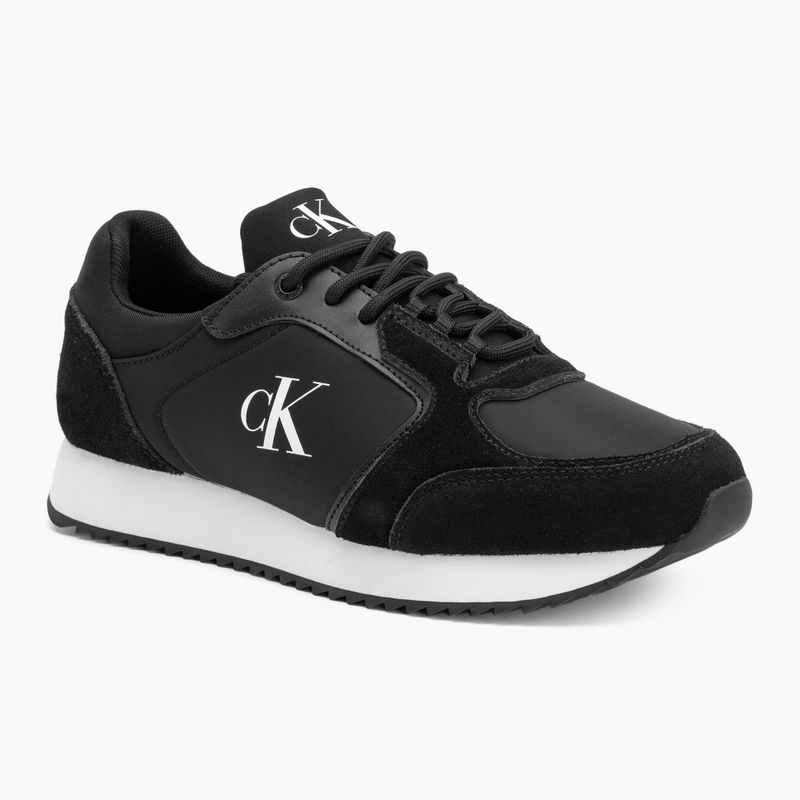 Férfi cipő Calvin Klein YM0YM01326 Retro Runner Sock Lace Up Ny-Su Calvin Navy/Bright White/Gum Férfi cipők