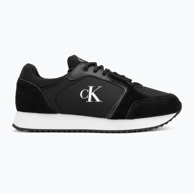 Férfi cipő Calvin Klein YM0YM01326 Retro Runner Sock Lace Up Ny-Su Calvin Navy/Bright White/Gum Férfi cipők 2