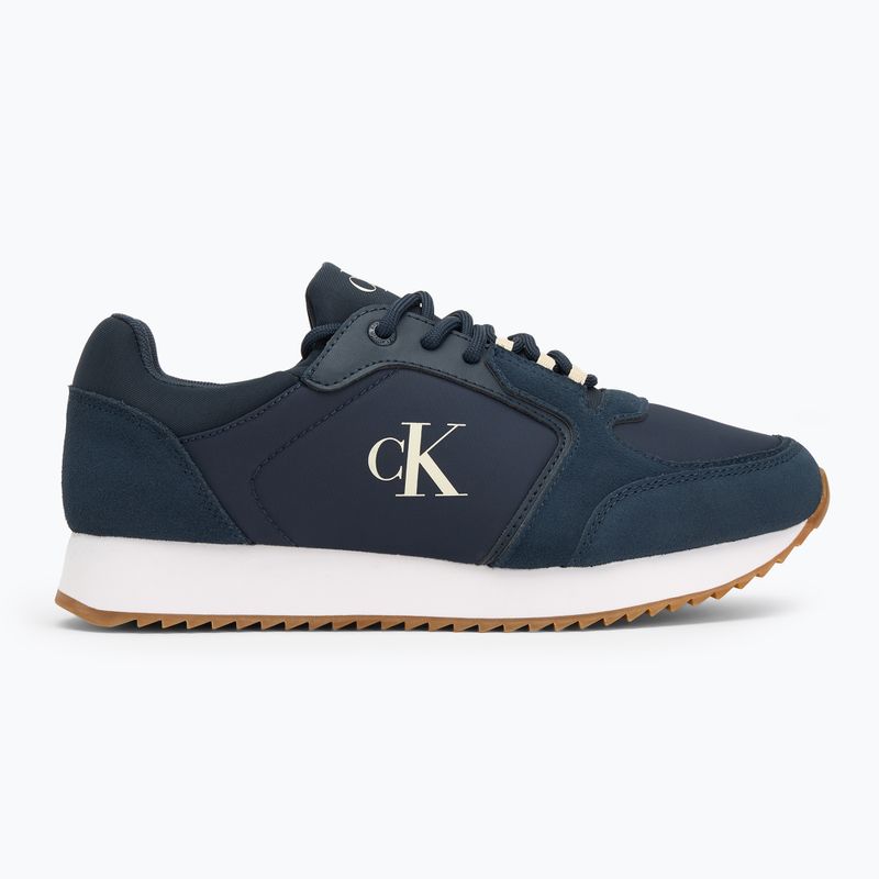 Férfi cipő Calvin Klein YM0YM01326 Retro Runner Sock Lace Up Ny-Su Calvin Navy/Bright White/Gum Férfi cipők 2