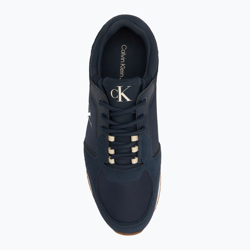 Férfi cipő Calvin Klein YM0YM01326 Retro Runner Sock Lace Up Ny-Su Calvin Navy/Bright White/Gum Férfi cipők 5