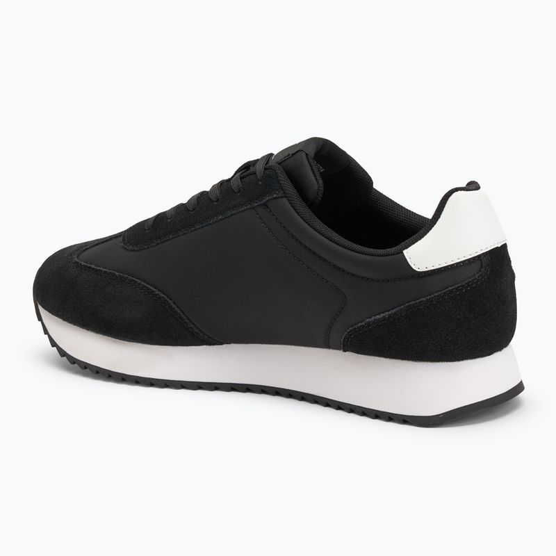 Calvin Klein férfi cipő YM0YM01325 Retro Runner Lace Up Ny-Su Fekete/Fényes Fehér 3
