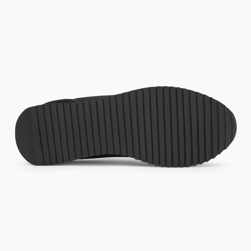 Calvin Klein férfi cipő YM0YM01325 Retro Runner Lace Up Ny-Su Fekete/Fényes Fehér 4