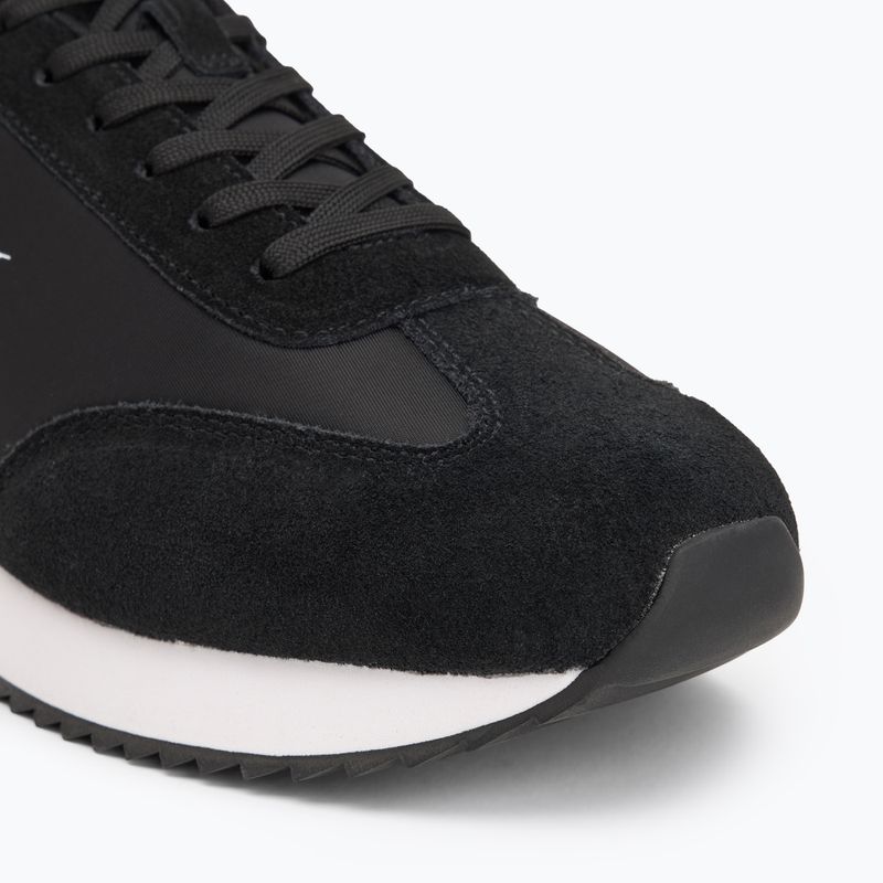 Calvin Klein férfi cipő YM0YM01325 Retro Runner Lace Up Ny-Su Fekete/Fényes Fehér 7