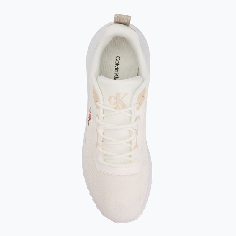 Calvin Klein férfi cipő YM0YM01285 Hike Runner Mix Mesh Bright White/Moonstruck/Tandoori Fényes Fehér/Moonstruck/Tandoori 5