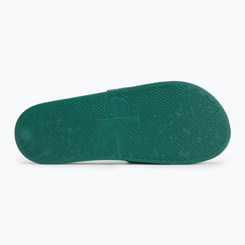 Calvin Klein férfi flip-flop YM0YM01367 Monologo CV Wild Green férfi flip-flopok 4