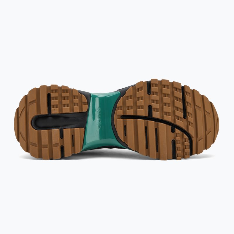 Calvin Klein férfi cipő YM0YM01284 Hike Runner Tech Knit Ck Black/Grain Brown/Wild Green Fekete/Grain Brown/Wild Green 4
