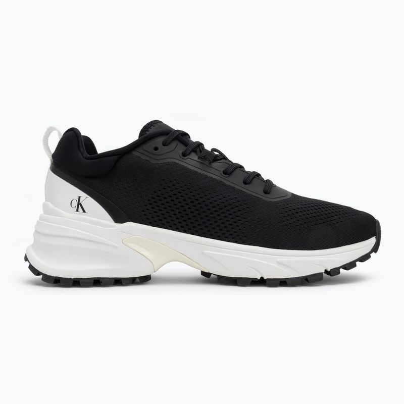 Calvin Klein férfi cipő YM0YM01284 Hike Runner Tech Knit Fekete/Fényes Fehér 2