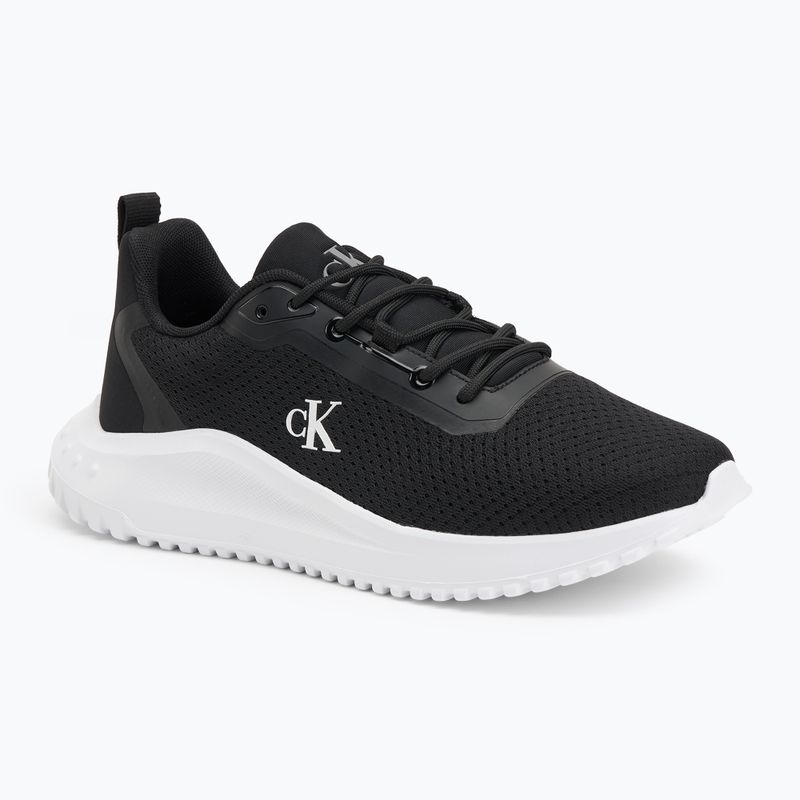 Calvin Klein férfi cipő YM0YM01285 Hike Runner Mix Mesh Fekete/Fényes Fehér