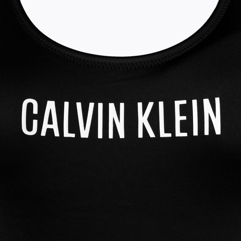 Női Calvin Klein Scoop Back egyrészes fürdőruha Fekete 3