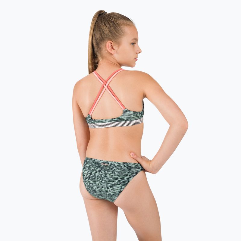 Gyermek kétrészes fürdőruha Protest Prteva Triangle bikini zöld P7913721 8