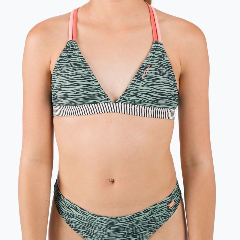 Gyermek kétrészes fürdőruha Protest Prteva Triangle bikini zöld P7913721 9