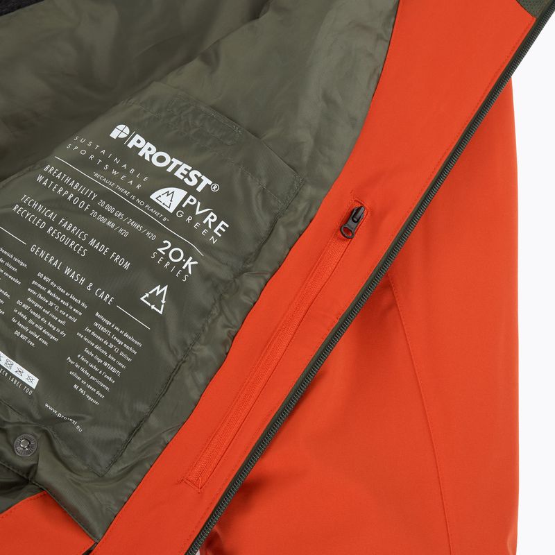 Férfi snowboard kabát Protest Prttimothy burnt orange 6