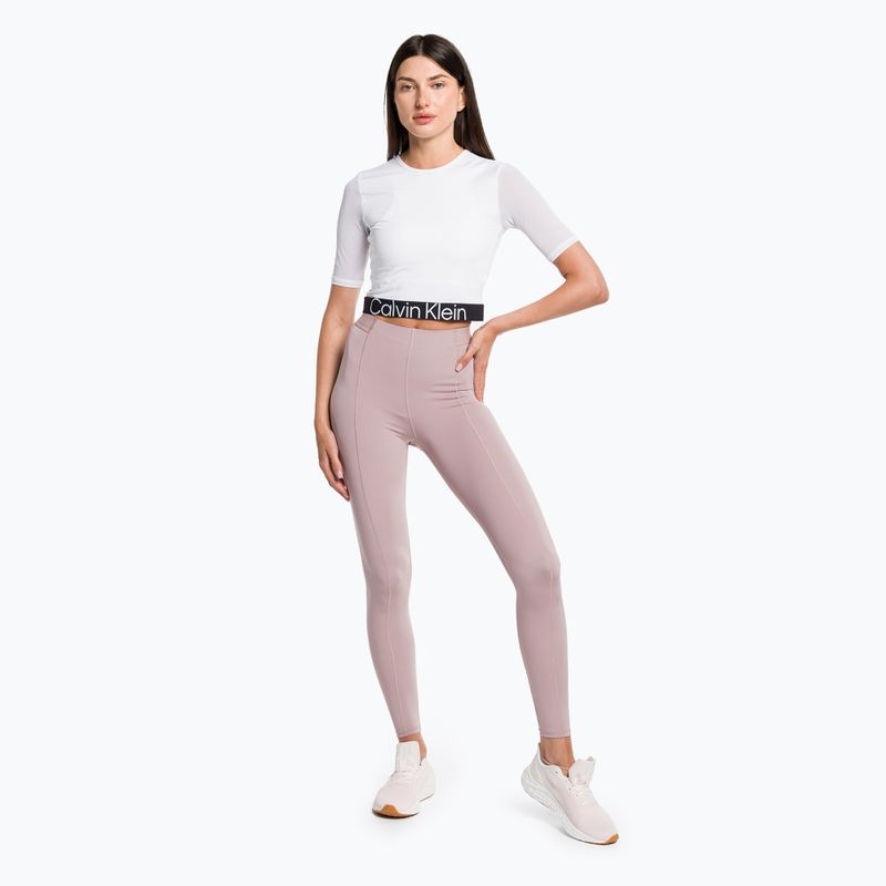 Női Calvin Klein Knit világos fehér póló 2