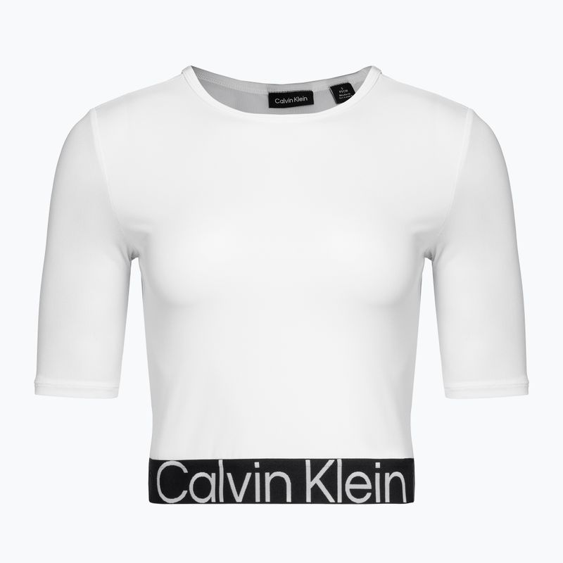 Női Calvin Klein Knit világos fehér póló 5