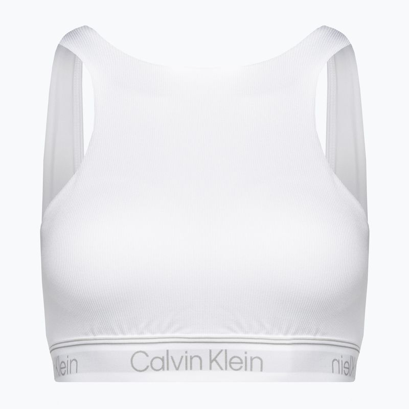 Calvin Klein Medium Support YAF fényes fehér fitness melltartó 5