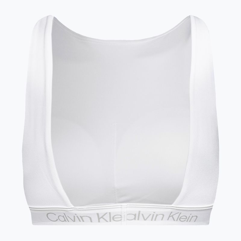 Calvin Klein Medium Support YAF fényes fehér fitness melltartó 6