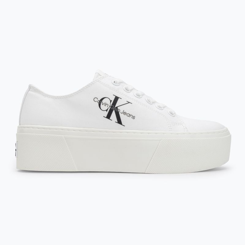 Calvin Klein női tornacipő YW0YW01033 Vulc Flatform+ Cupsole Alacsony fehér 2