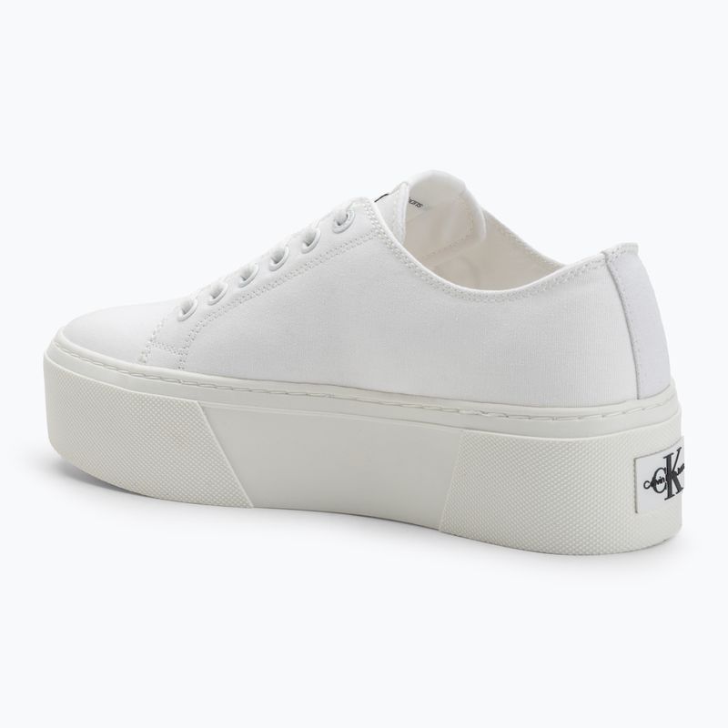 Calvin Klein női tornacipő YW0YW01033 Vulc Flatform+ Cupsole Alacsony fehér 3