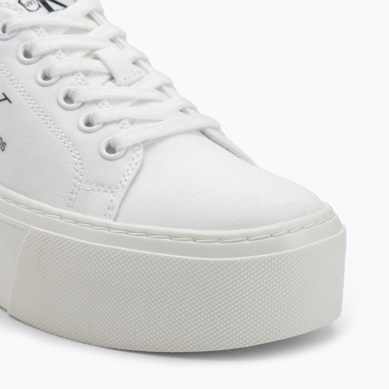 Calvin Klein női tornacipő YW0YW01033 Vulc Flatform+ Cupsole Alacsony fehér 7