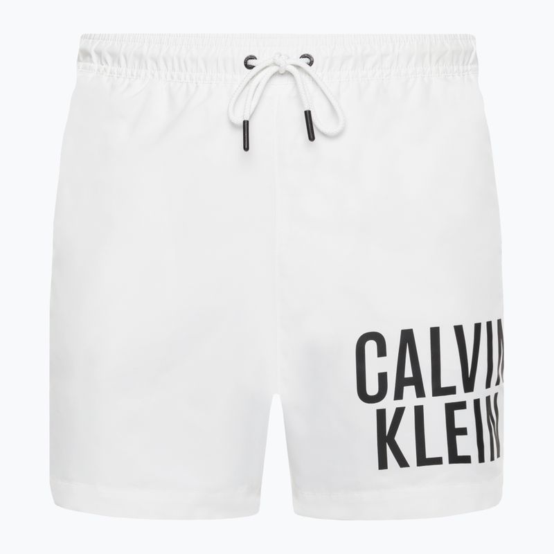 Férfi Calvin Klein Medium zsinóros úszónadrág fehér