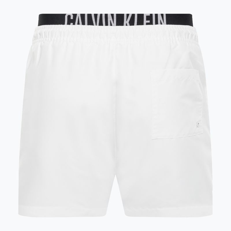 Férfi Calvin Klein Medium Double Waistband fürdőruha fehér 2