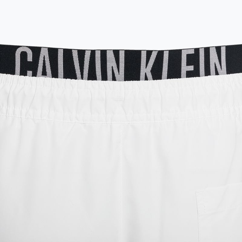 Férfi Calvin Klein Medium Double Waistband fürdőruha fehér 4