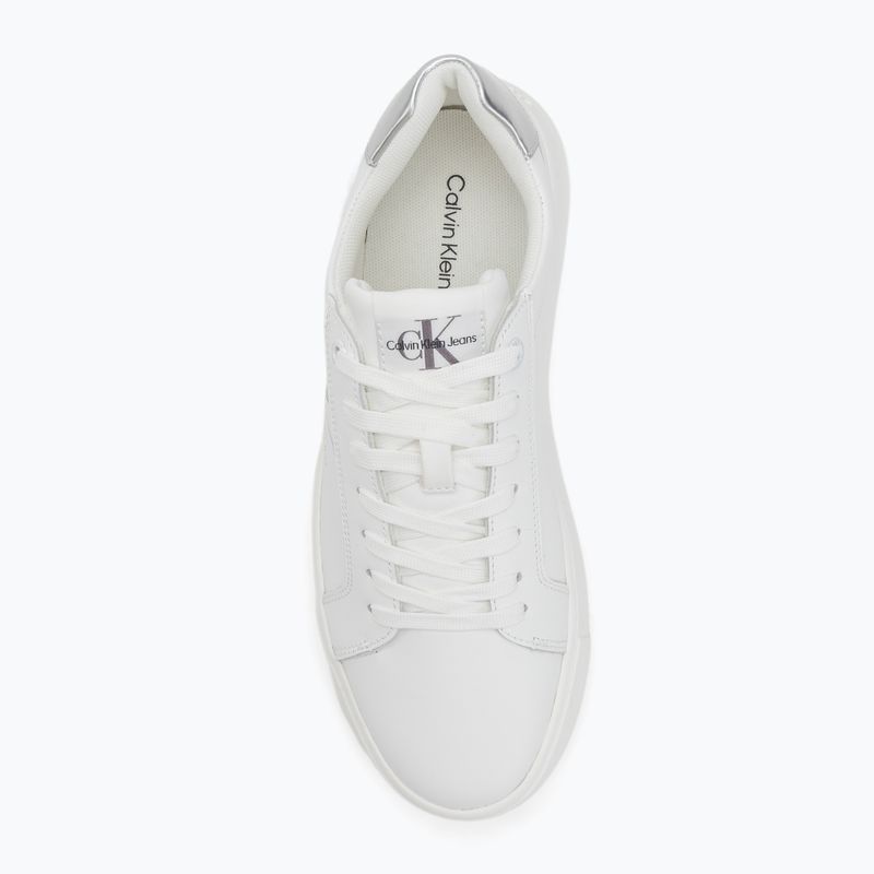 Calvin Klein női cipő YW0YW01224 Cupsole Mono Lth Wn fehér/ezüst 5