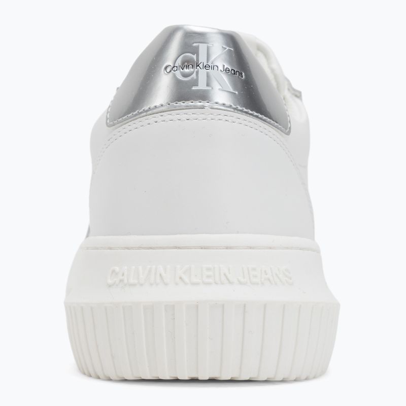 Calvin Klein női cipő YW0YW01224 Cupsole Mono Lth Wn fehér/ezüst 6