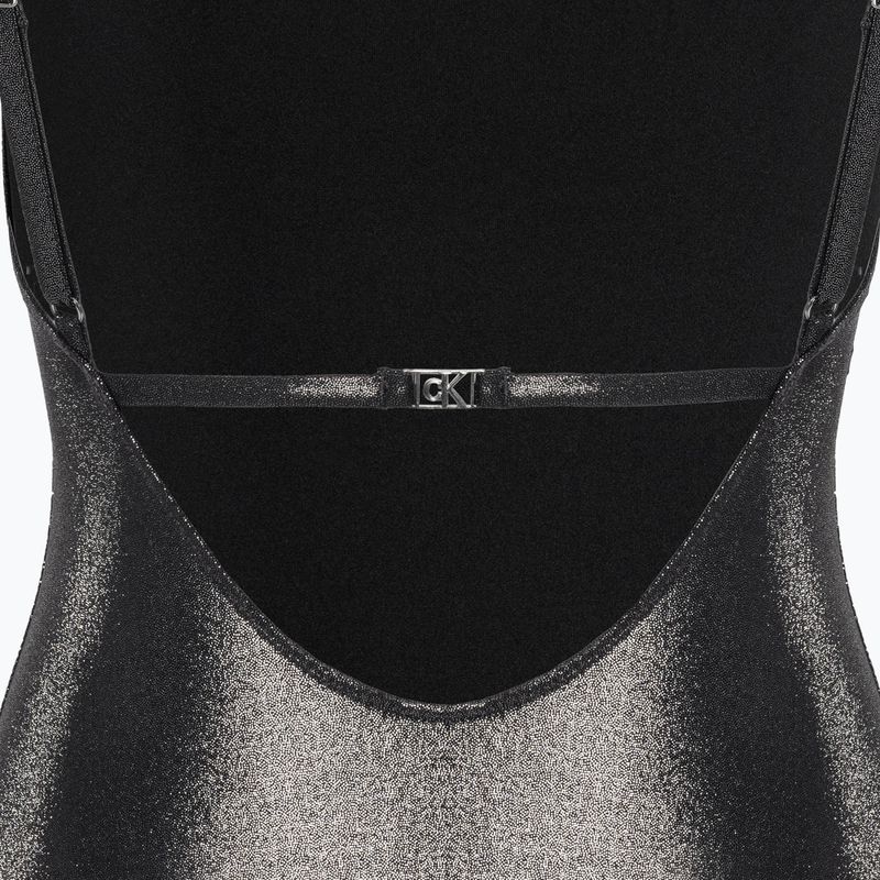 Női Calvin Klein Scoop Back egyrészes fürdőruha Fekete 3