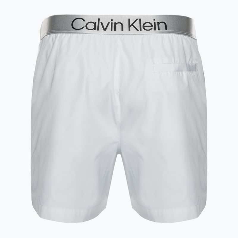 Férfi Calvin Klein Medium zsinóros úszónadrág fehér 2