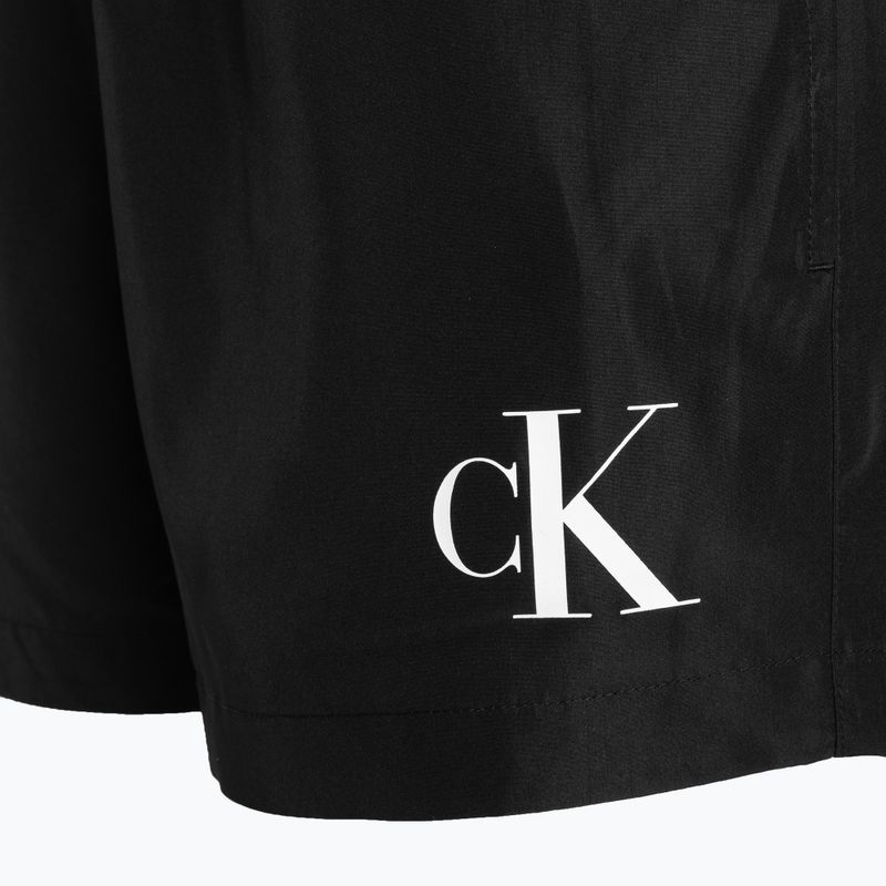 Férfi Calvin Klein Short Double Wb úszónadrág fekete 4