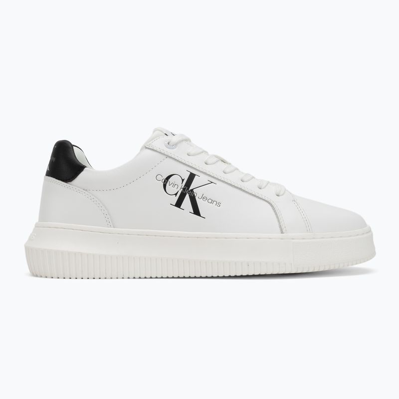 Calvin Klein férfi cipő YM0YM00681 Chunky Cupsole Monologo Lth tripla világos fehér/fekete 2