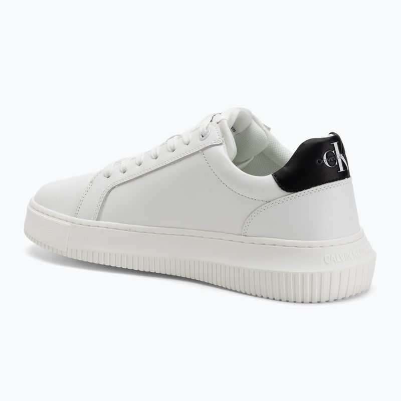 Calvin Klein férfi cipő YM0YM00681 Chunky Cupsole Monologo Lth tripla világos fehér/fekete 3