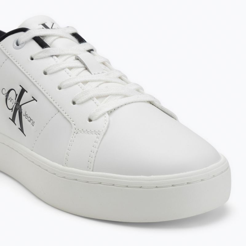 Calvin Klein női cipő YW0YW01444 Classic Cupsole Lowlaceup Lth Wn világos fehér/fekete 7