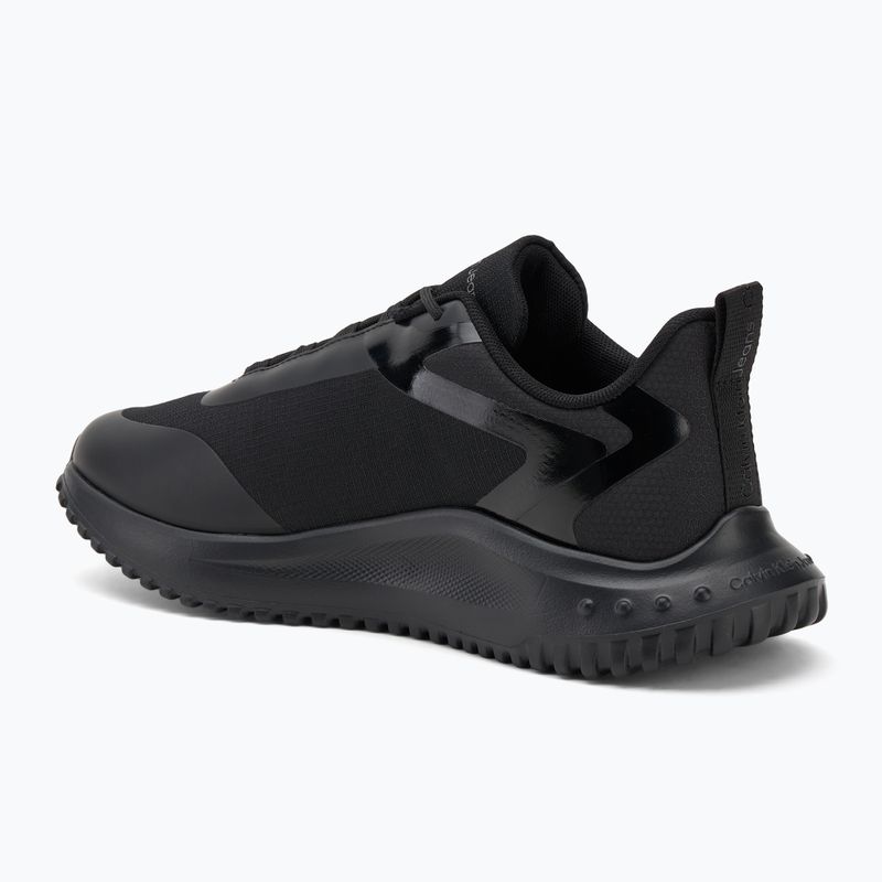 Calvin Klein férfi cipő YM0YM00968 Eva Runner Low Lace Ml Mix tripla fekete 3