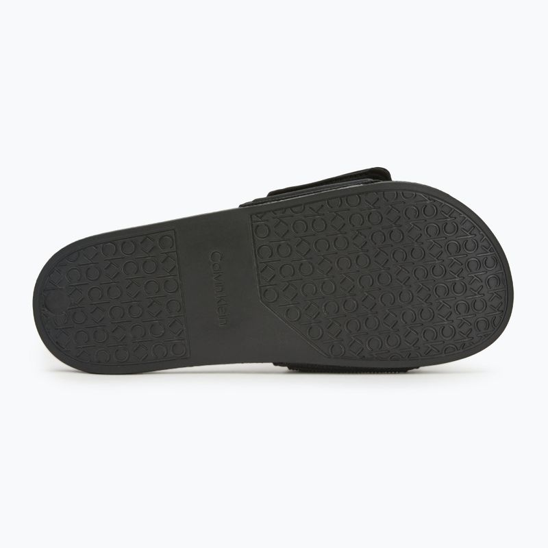Férfi papucs Calvin Klein HM0HM01437 Adj Pool Slide TPU black 4
